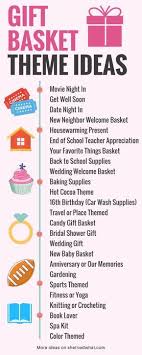 List Of Diy Gift Basket Theme Ideas Themed Gift Baskets Gift Baskets Diy Gift Baskets