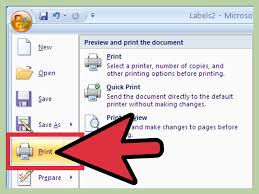 Touch device users, explore by touch or with swipe gestures. How To Create Labels Using Microsoft Word 2007 13 Steps