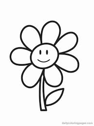 Cute Flower Coloring Pages Gratis Kleurplaten Kinderkleurplaten Boek Bladzijden Kleuren