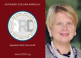 Kathleen Collins Barclay Named a Qualified Risk Director®
