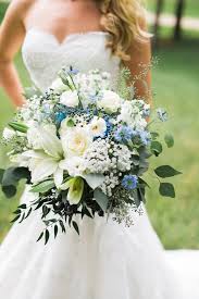 Hottest 7 Spring Wedding Flowers Dusty Blue And White Wedding Bouquets With Greenery For Spring Blue Wedding Bouquet Bridal Bouquet Blue Blue Wedding Flowers