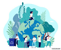 Take Care Of Earth Environmental Protection People Saving Planet Green Energy Ecosystem Volunteer Ecologists In 2020 Illustration Environmental Protection Concept