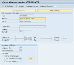 In this blog post we gone work on the logo and header window. Sap Abap Sapscripts Tutorialscampus