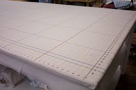 Sewing Table Pre Printed Canvas Grid Sewing Table Sewing Spaces Sewing Rooms