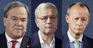 Die drei kandidaten armin laschet, friedrich merz und norbert röttgen stehen zur wahl. Pretenders To Merkel S Crown Go Head To Head In Debate