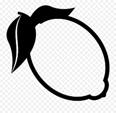 Fruit clip art black white. Emojione Bw 1f34b Lemon Emoji Black And White Free Transparent Emoji Emojipng Com