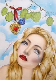 Two red haired women or just pens and scissors in a jar