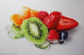High quality realistic food gifts and merchandise. Tom Martin Artwork Good Enough To Eat Painter Creates Hyper Realistic Food Images Daily Mail Online