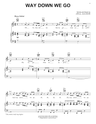 Перевод песни way down we go — рейтинг: Kaleo Way Down We Go Sheet Music Pdf Notes Chords Pop Score Piano Vocal Guitar Right Hand Melody Download Printable Sku 175186