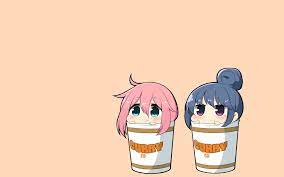 Rin Shima Anime Nadeshiko Kagamihara Yuru Camp Simple Background 1080p Wallpaper Hdwallpaper Desktop Animasi Gambar Desain