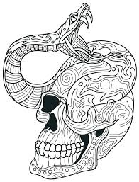 Intricate Sugar Skull Coloring Pages For Adults Snake Coloring Pages Skull Coloring Pages Shopkins Colouring Pages