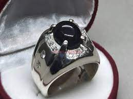 Lendy Black Star Gemstone Ring 925 Sterling Silver Ring For Mens July  Birthstone | eBay
