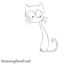 How To Draw A Cartoon Cat Easy Step By Step How To Draw A Cartoon Cat Easy Simple Cat Drawing Cartoon Drawings Simple Cartoon
