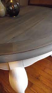 I'm saving this idea for future restoration of my piece. Dining Table Update Refinished Table Furniture Makeover Furniture Diy