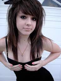 Long and pushed forward on top. Excellent Scene Hairstyles For Girls With Long Hair In My Hole