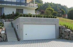 Diese Garage Ist Teil Des Gartens Und Halt Sich In Der Gestaltung Entsprechend Zuruck Frisba Garage House Building A Garage House Designs Exterior