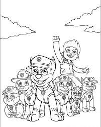 Send in our brave doggy soldiers, rubble, skye, marshall, chase, zuma, everest and rocky to save the day! Paw Patrol Coloring Pages Best Coloring Pages For Kids