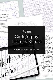 Check out our free printable resources below! Free Calligraphy Practice Sheets Everlasting Monoline Style Molly Suber Thorpe
