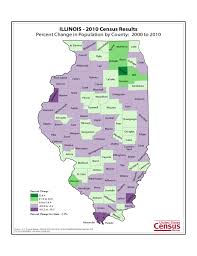 This illinois map site features road maps in 2005, the population of illinois was estimated at 12,765,427, which is about 229.6 people per square mile. Illinois County Population Change Map Free Download