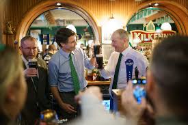 Pulling a pint with the Tánaiste. Cheers to your visit to Canada, Micheál —  and to the bonds between our two nations. Une bière avec le tánaiste?  Pourquoi pas! À votre santé,