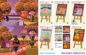 My Talented Boyfriend Designed These Retro Fruit Suburb Signs For Our Island Feel Free To Use An In 2020 Animal Crossing Game Animal Crossing Animal Crossing Qr