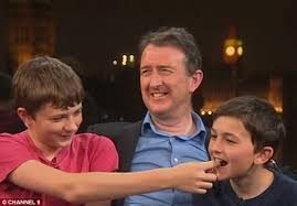 Charlie bit me, he observes and puts his finger back into charlie's mouth, which gets it bitten harder. Karl Stefanovic And Charlie Bit My Finger Kids On Today Daily Mail Online