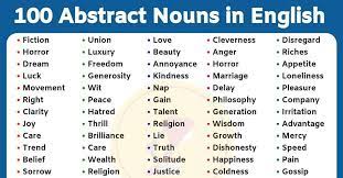 List Of 100 Useful Abstract Nouns In English You Should Learn Abstract Nouns Nouns New Things To Learn
