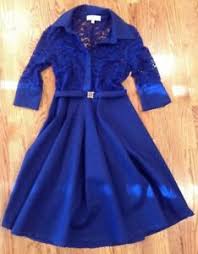 Details About Missmay Retro Gorgeous City Dress Size Medium Royal Blue Upper Lace