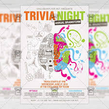 Click on a design in the post or go to the editor to get started. Trivia Night Community A5 Flyer Template Exclsiveflyer Free And Premium Psd Templates