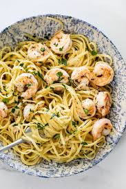 Easy Shrimp Aglio E Olio Simply Delicious Recipe Olio Recipe Yummy Pasta Recipes Pasta Aglio E Olio