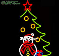 2D Custom Christmas Snowman Tree Pole Street Mounted LED Motif Light for  Holiday Shopping Mall Festival Decoration