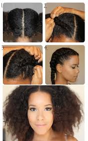 Natural Haired Girls Can Try This Tight French Braid Idea Curly Hair Styles Hair Styles Curly Hair Styles Naturally