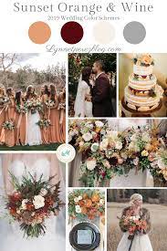 Top 2019 Wedding Color Trends Fall Wedding Color Schemes October Wedding Colors Wedding Colors