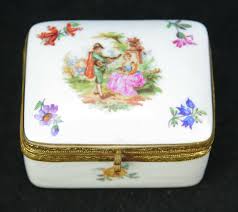 Almost files can be used for commercial. Jlmenau Henneberg Germany Porcelain Vtg Hinged Trinket Box Lute Player Floral Tamarack Shack Antiques