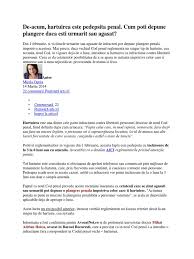 Citeste acum toate articole despre plangere penala pe digi24.ro. Hartuirea