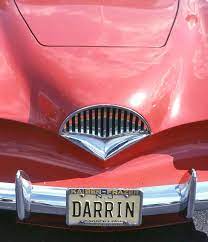 Darrin Front With Matching License Plate Classic Cars Hood Ornaments Cool Cars