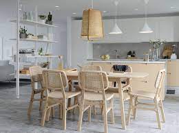 Never used but fully assembled! Voxlov Dining Table Light Bamboo 707 8x353 8 180x90 Cm Ikea