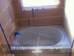 Bathtub refinishing and bathtub acrylic liners can update your existing bath virtually overnight. Learn How To Refinish An Acrylic Bathtub Youtube