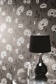 Black And White Floral Wallpaper Nz Dazzle Black Wallpaper By Arthouse Exclusive To Guthrie Bowron In New Zealand Wallpaper Design Pattern Home Art Designer Wallpaper