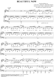 Beautiful Now Sheet Music Piano Sheet Music Online Sheet Music