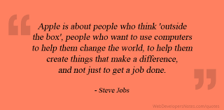 Steve Jobs Quote On Apple Is About People Who Think Outside The Box