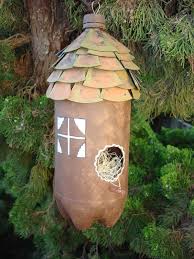 How To Recycle A Plastic Bottle Into A Bird House Livinggreenandfrugally Com Bottle Crafts Plastic Bottle Crafts Reuse Plastic Bottles