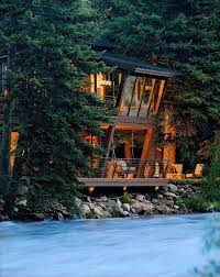 Aspen Trout Guides Lake Houses Exterior House In The Woods Forest House