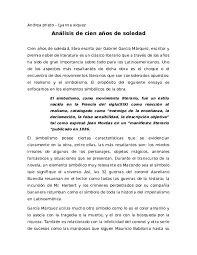 DOC) Análisis de cien años de soledad | Andrea Prieto - Academia.edu