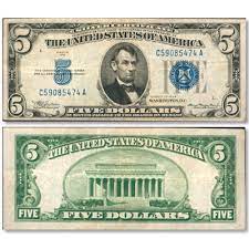 1934a $5 ww2 brown seal 3. 1934 5 Silver Certificate Littleton Coin Company