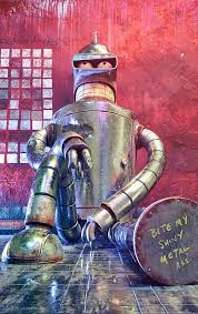 Bender Futurama Bite My Shiny Metal Pin On Futurama