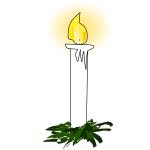 Christmas Candles Free Svg