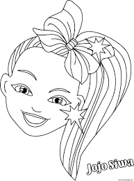 Free printable jojo siwa coloring pages. Jojo Siwa Colorful Hair Coloring Pages Printable
