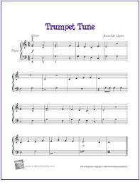Search our wide selection of printable trumpet music. Trumpet Tune Clark Free Beginner Piano Sheet Music The Piano Student