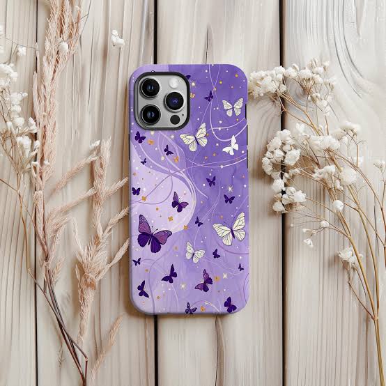 Purple Butterfly Phone Case: Artistic Design - Etsy
